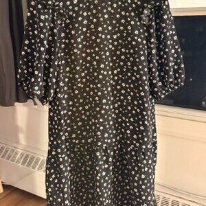 Small black and white floral dress